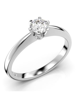 Festive Classic solitaire diamond ring 128-030-VK