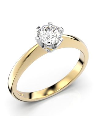 Festive Classic solitaire diamond ring 128-040-KV