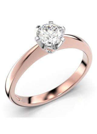 Festive Classic solitaire diamond ring 128-040-PV