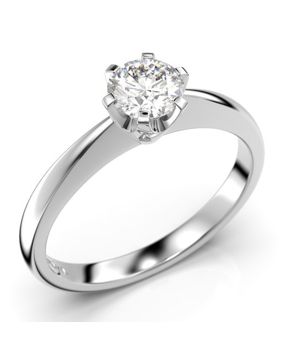 Festive Classic solitaire diamond ring 128-040-VK
