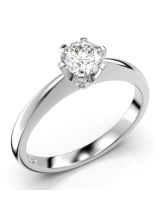Festive Classic solitaire diamond ring 128-040-VK