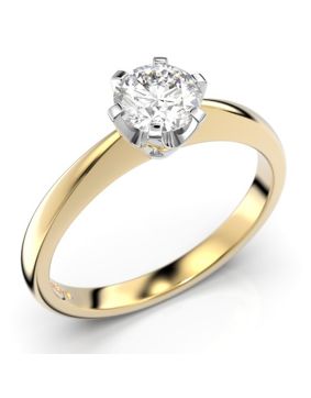 Festive Classic solitaire diamond ring 128-050-KV