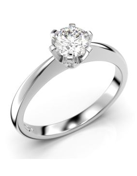 Festive Classic solitaire diamond ring 128-050-VK