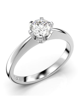 Festive Classic solitaire diamond ring 128-050-VK