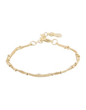 Snö of Sweden Amsterdam gold-plated double chain bracelet 1243-3100257