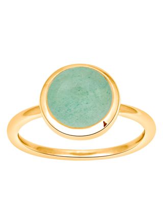 Nordahl Jewellery SWEETS52 Ring Green Aventurine/Gold 129 004-3