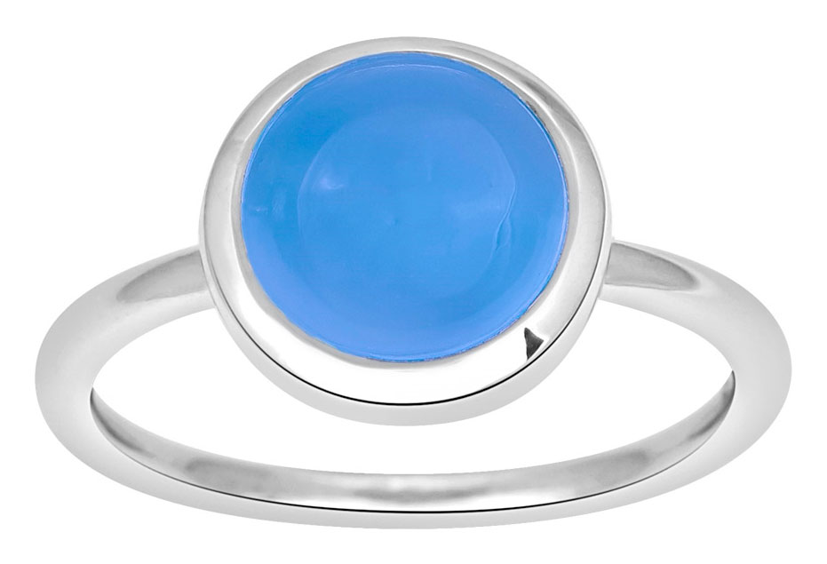 Nordahl Jewellery SWEETS52 Ring Blue Chalcedony/Silver 129 005