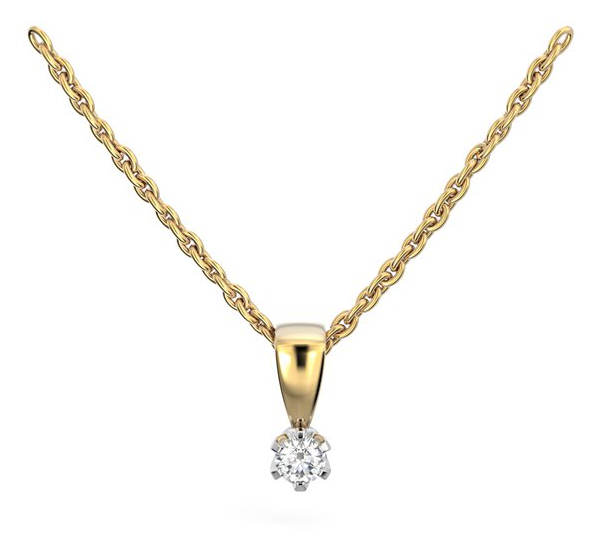 Festive Classic diamond pendant 129-005R-KV