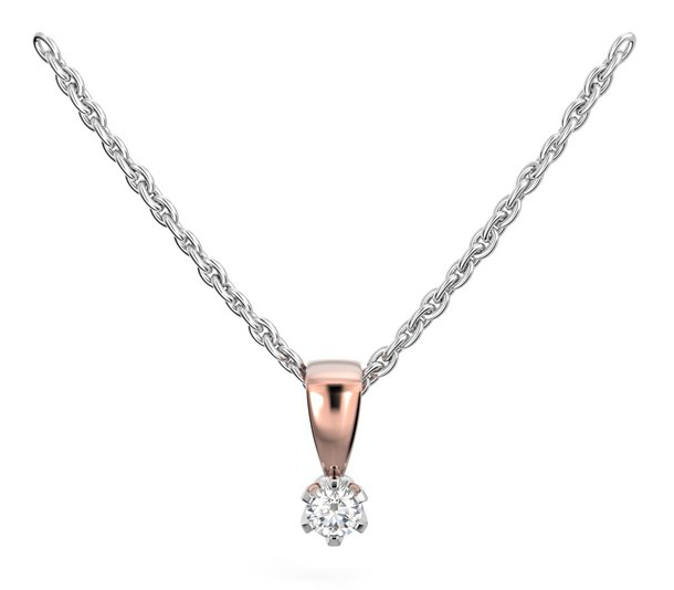 Festive Classic diamond pendant 129-005R-PV