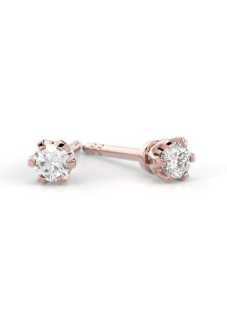 Festive Classic diamond earrings 129-010K-PK