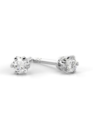 Festive Classic diamond earrings 129-010K-VK