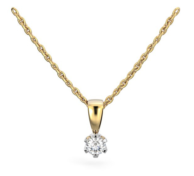 Festive Classic diamond pendant 129-010R-KV