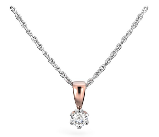 Festive Classic diamond pendant 129-010R-PV