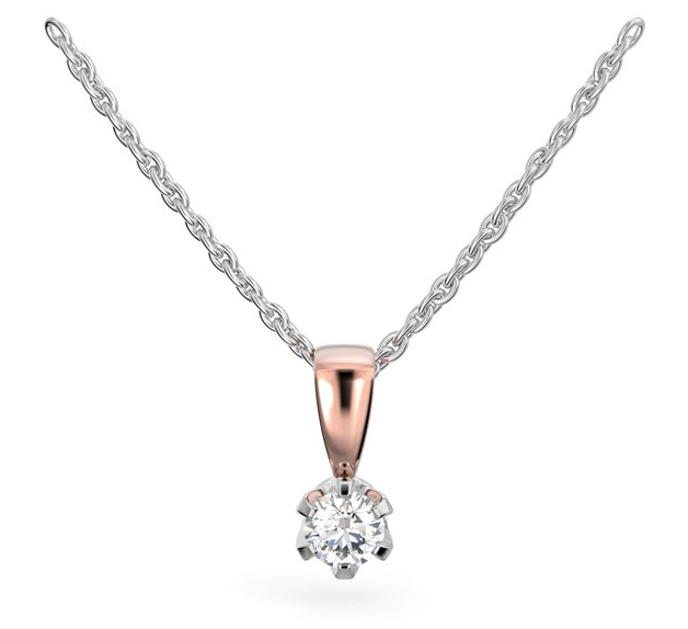 Festive Classic diamond pendant 129-015R-PV