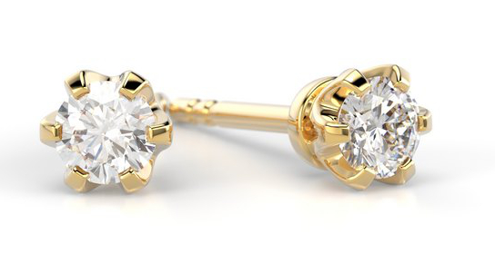 Festive Classic diamond earrings 129-020K-KK