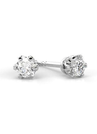 Festive Classic diamond earrings 129-020K-VK