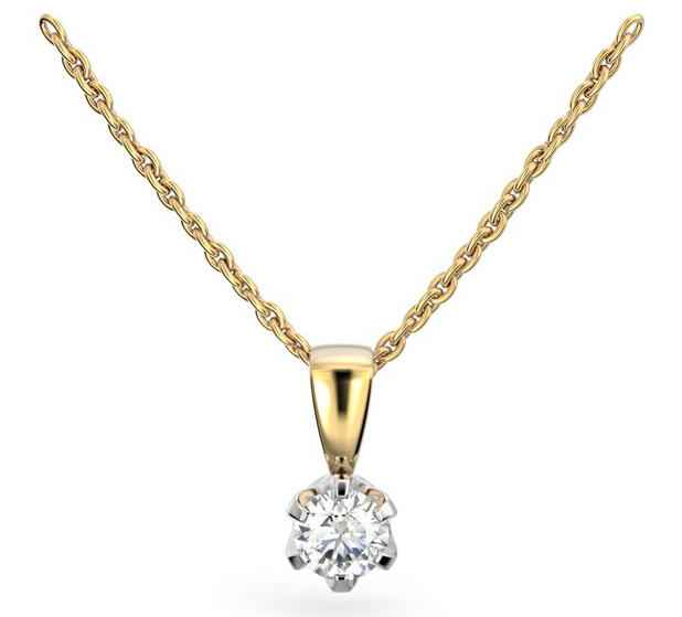 Festive Classic diamond pendant 129-025R-KV