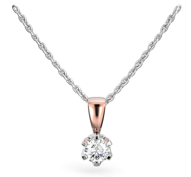 Festive Classic diamond pendant 129-025R-PV