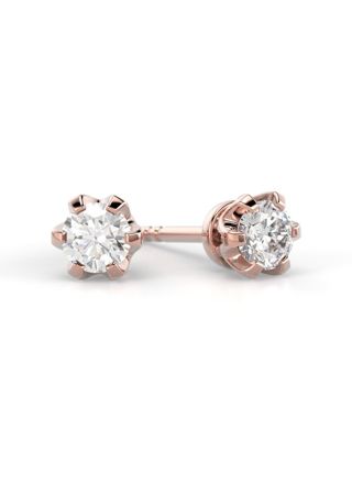 Festive Classic diamond earrings 129-030K-PK