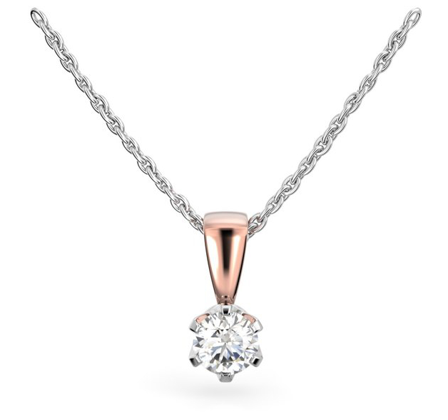 Festive Classic diamond pendant 129-030R-PV