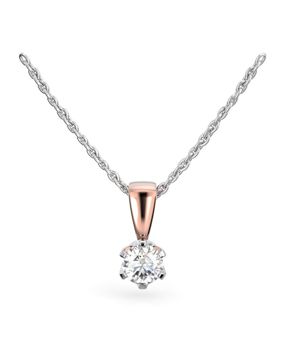 Festive Classic diamond pendant 129-030R-PV