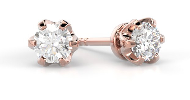 Festive Classic diamond earrings 129-040K-PK