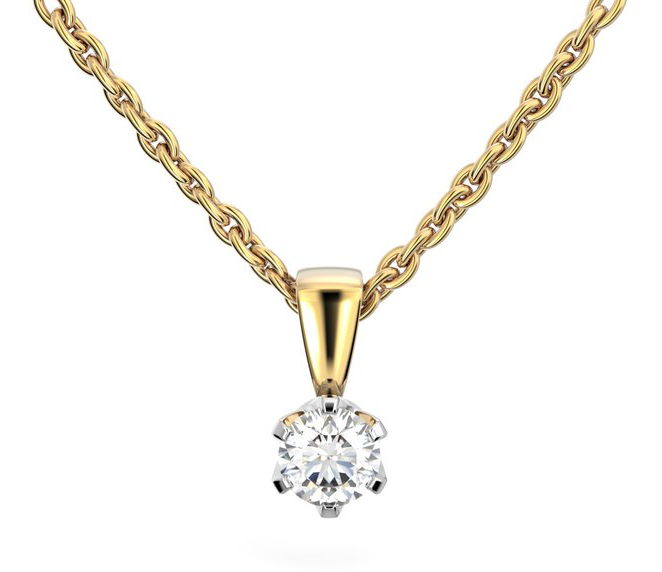 Festive Classic diamond pendant 129-040R-KV