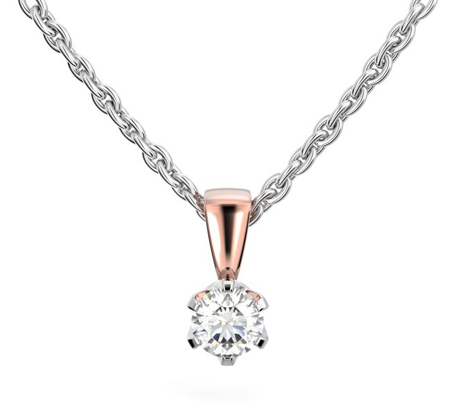 Festive Classic diamond pendant 129-040R-PV