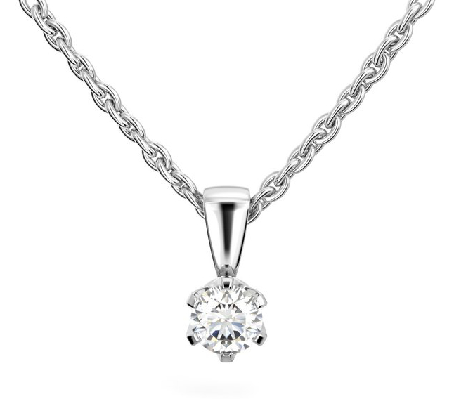 Festive Classic diamond pendant 129-040R-VK