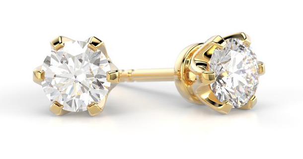 Festive Classic diamond earrings 129-060K-KK