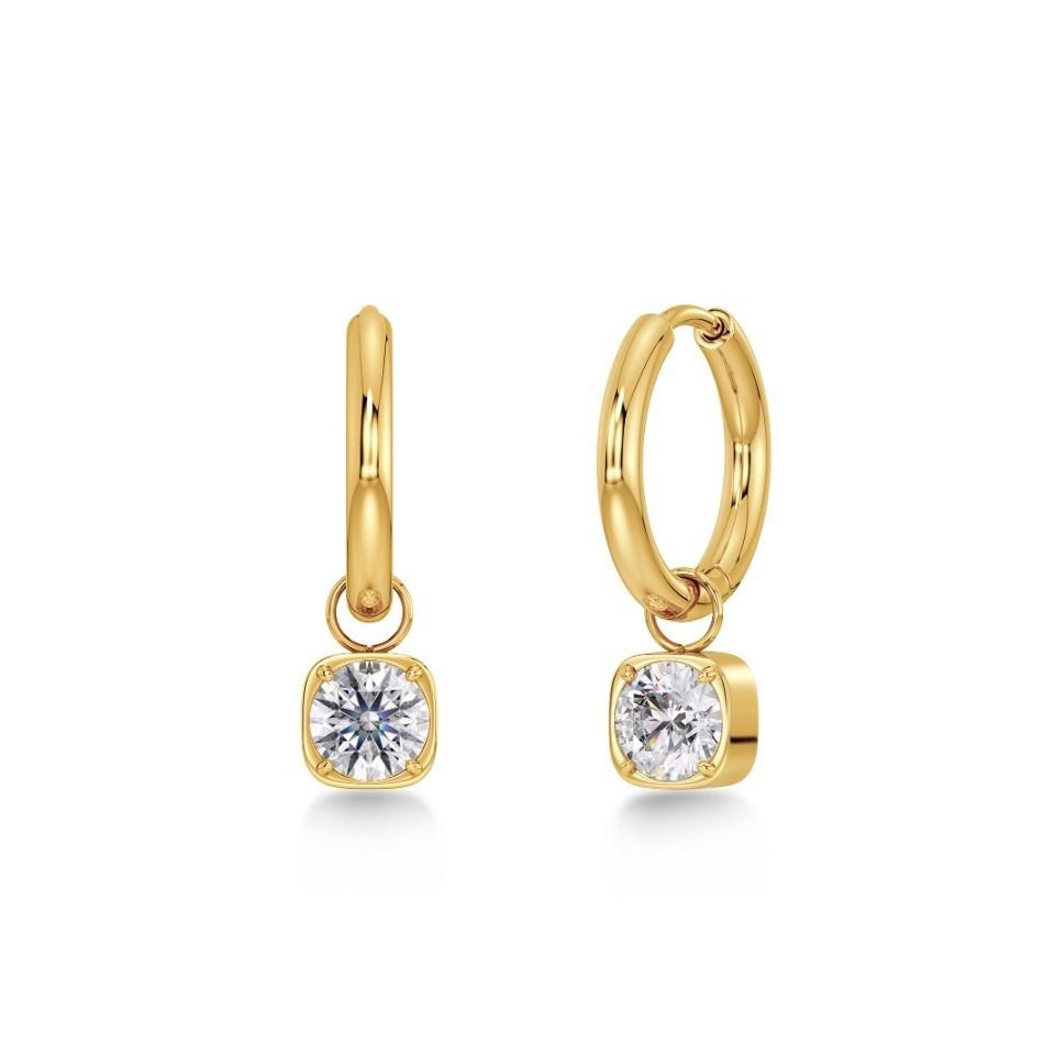 Edblad Gemma Hoops gold-plated earrings 129425