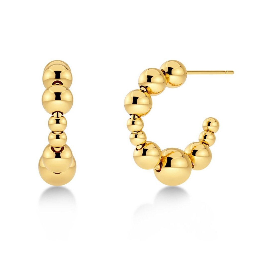 Edblad Sphere Hoops gold-plated earrings 129491