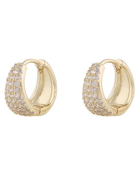 SNÖ Of Sweden Brooklyn gold colored hoops 1295-6600 251-ONE