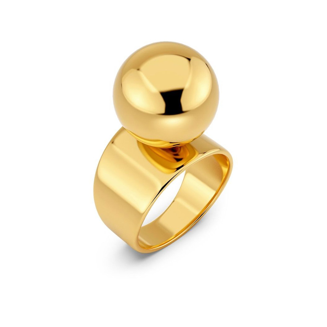 Edblad Sphere gold-plated ring 129501