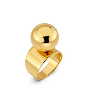 Edblad Sphere gold-plated ring 129501
