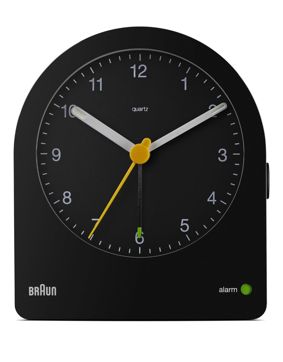 Braun alarm clock black BC22B
