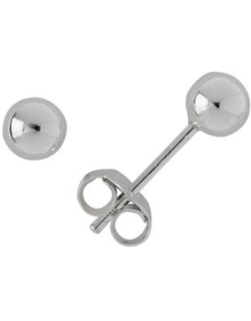 Silver Bar ball earrings 7 mm 1320