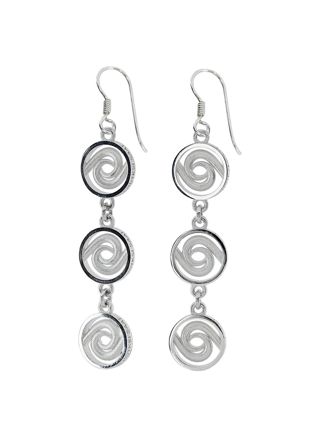 Lupaus silver hook earrings