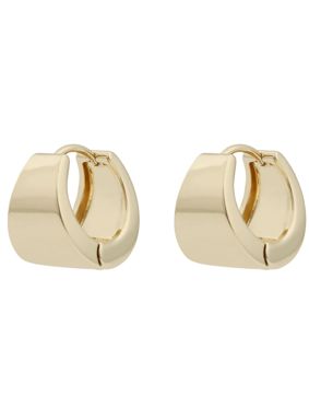 SNÖ of Sweden East wide oval gold hoops 1290-6100-257-ONE