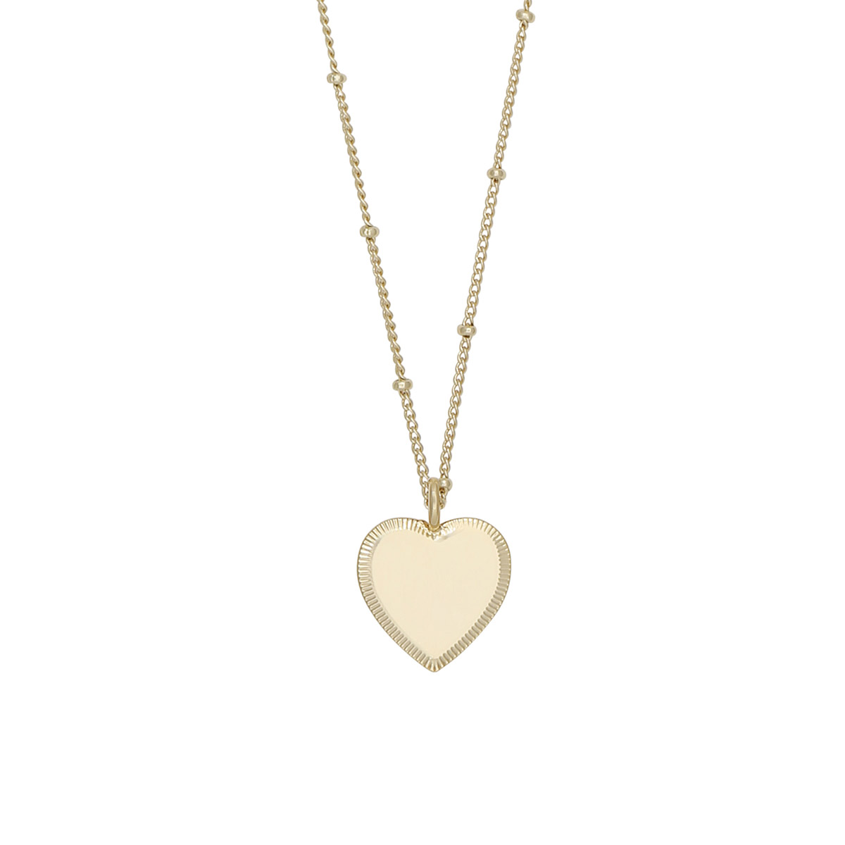 Snö of Sweden Rule gold plated heart necklace 45 cm 1401-0845257