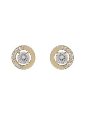 SNÖ of Sweden Ellie stone gold clear earrings 1319-6100251