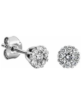 Kohinoor Dahlia white gold diamond earrings 143-232V-44