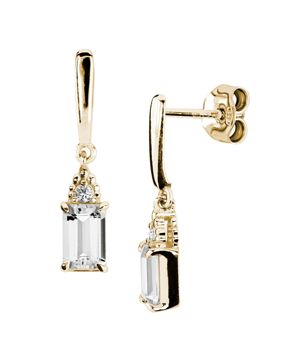 Kohinoor Celeste 0,04 ct topaz-diamondearrings 143-441KT-04