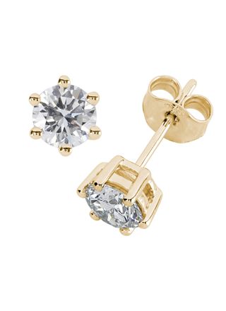 Kohinoor Theia gold diamond earrings 0.50 ct 143-460K-100L
