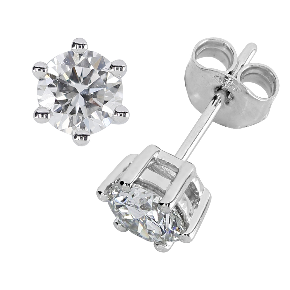 Kohinoor Theia white gold diamond earrings 0.50 ct 143-460V-100L