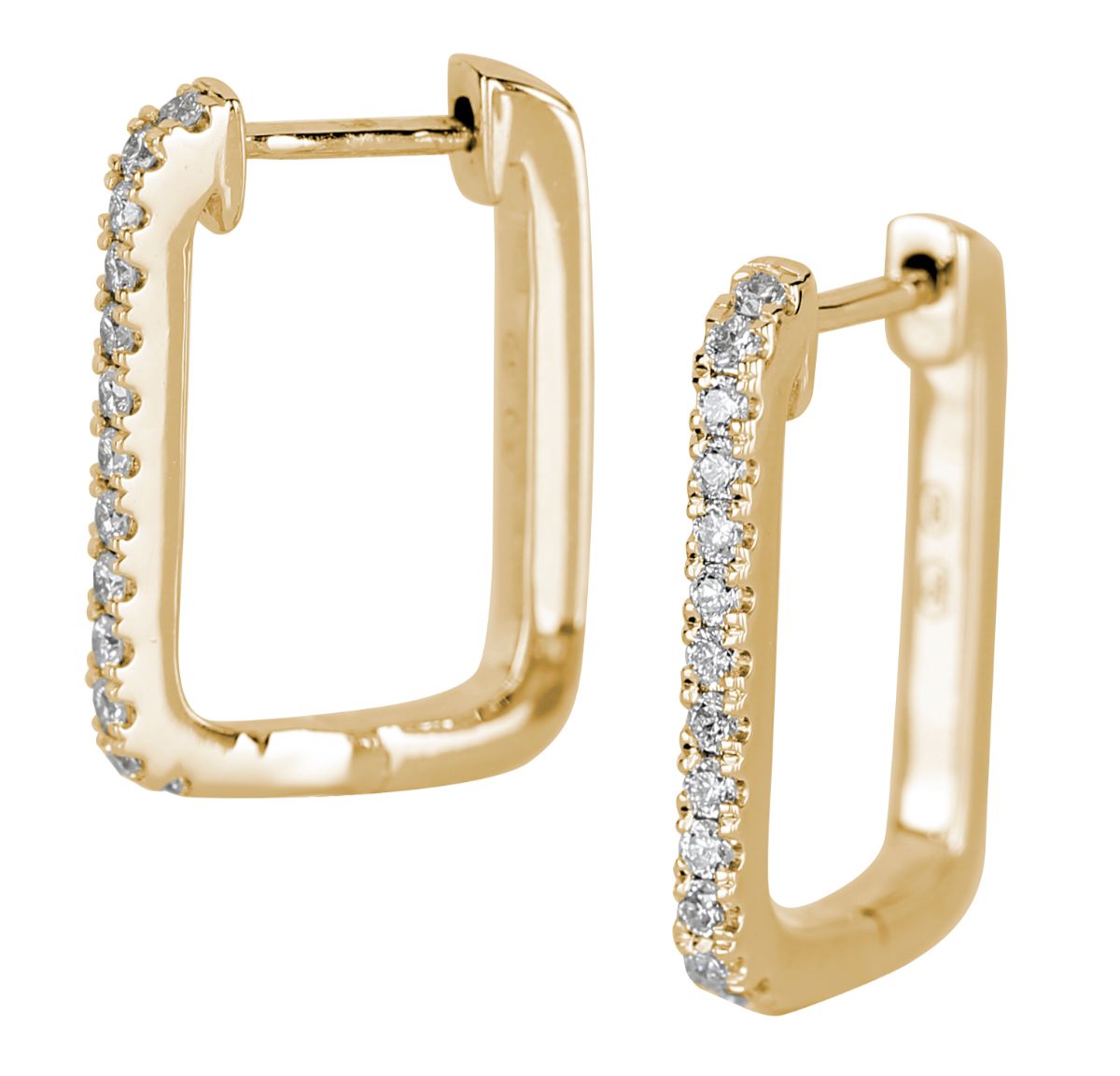 Kohinoor diamond hoops yellow gold 143-9852