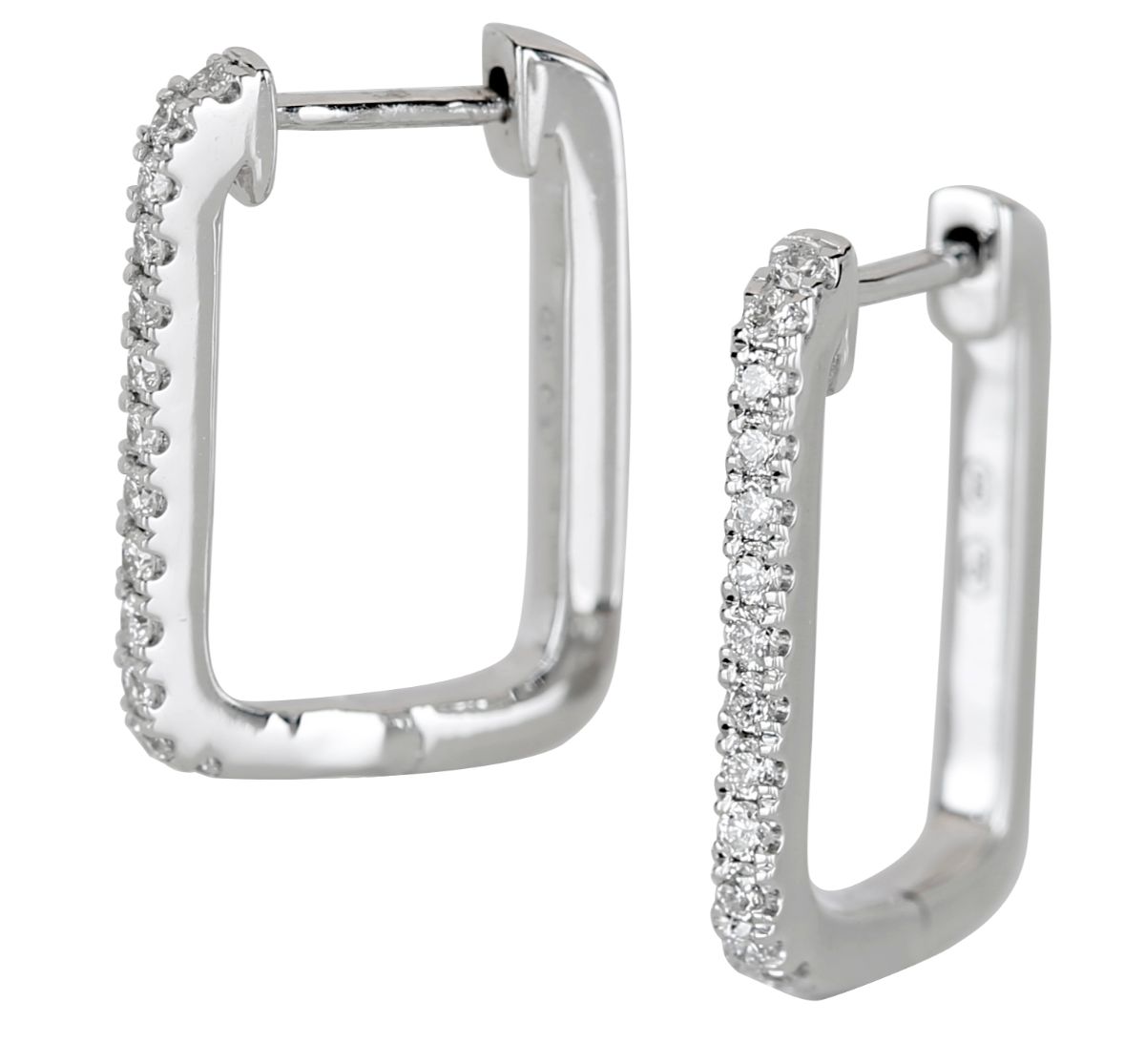 Kohinoor white gold diamond hoops 143-9852V