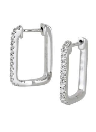 Kohinoor white gold diamond hoops 143-9852V