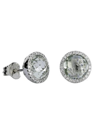 Kohinoor amethyst diamond earrings 143-P5773VAM