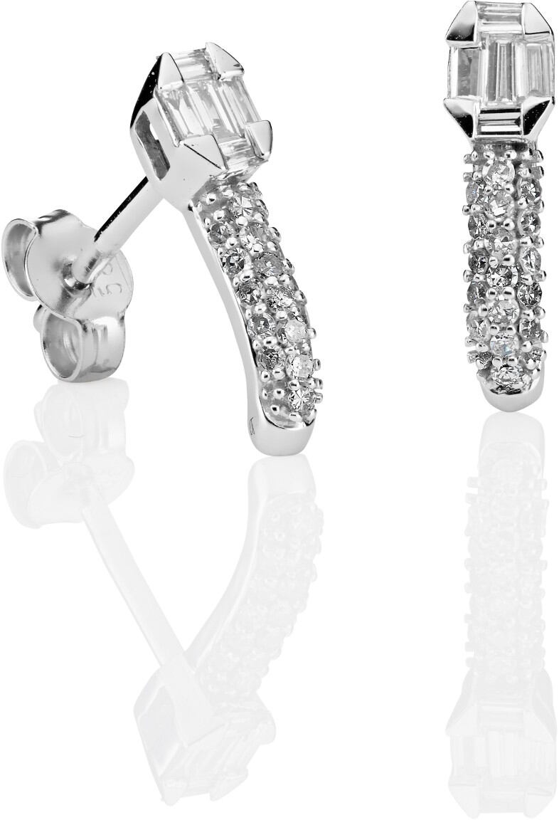 Kohinoor white gold diamond earrings 143-P6010V